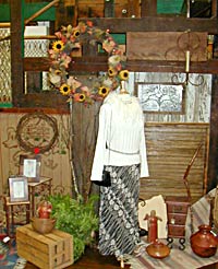 Visit the Calico Cat for unique clothing & gifts.
